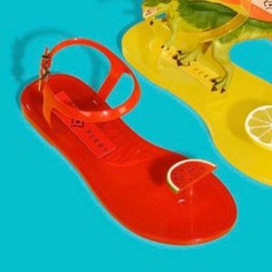 watermelon jelly sandals